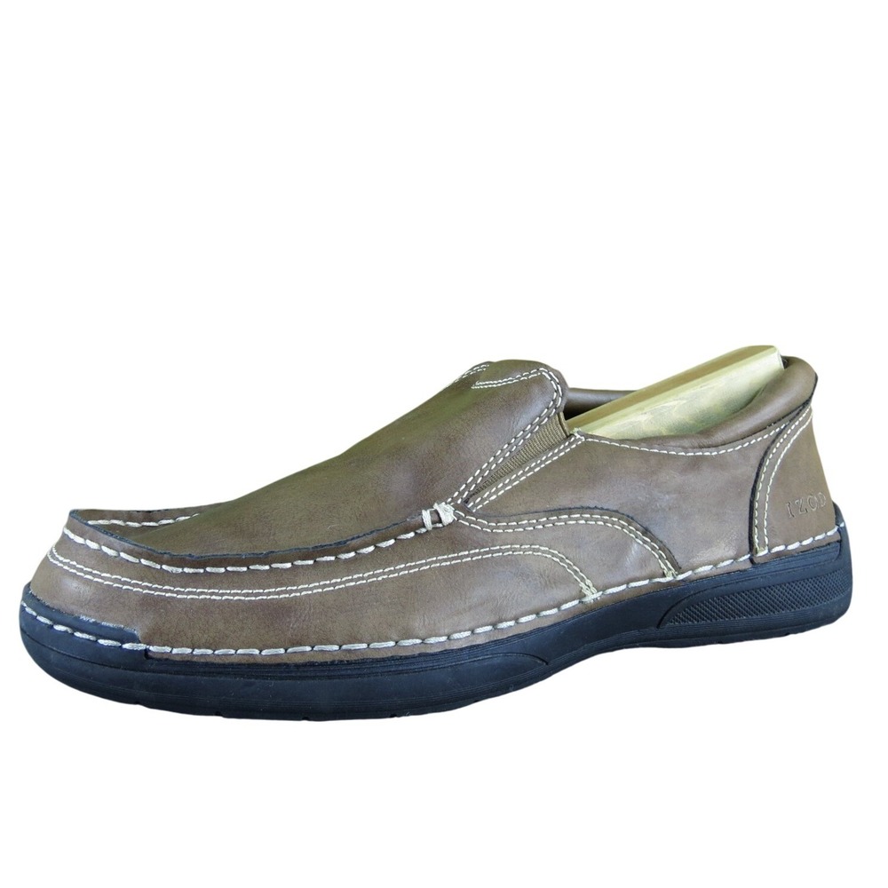 Izod Men's Charlie Loafer Brown Synthetic Size 9.5 Medium Gently Used 2025